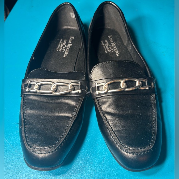 Kim Rogers Eileen Black Loafers Ultra Comfort Technology Womens Size 8.5 EPC - Picture 1 of 9